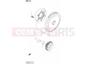 14 - STARTER CLUTCH - Suzuki AN400A L2 (2012) Burgman 400 (E19, E24)