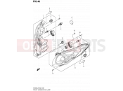 46 - FRONT COMBINATION LAMP (AN400L2 E19) - Suzuki AN400A L2 (2012) Burgman 400 (E19, E24)