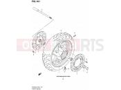 161 - FRONT WHEEL (AN400L2 E19) - Suzuki AN400A L2 (2012) Burgman 400 (E19, E24)