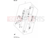 147 - FRONT FORK DAMPER (AN400L2 E19) - Suzuki AN400A L2 (2012) Burgman 400 (E19, E24)