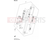 151 - FRONT FORK DAMPER (AN400ZAL2 E19) - Suzuki AN400A L2 (2012) Burgman 400 (E19, E24)