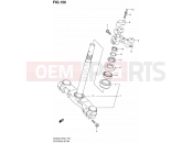 156 - STEERING STEM (AN400AL2 E24) - Suzuki AN400A L2 (2012) Burgman 400 (E19, E24)