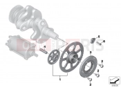 Starter motor release, reduction gear - BMW Motorrad F 800 GS (0K51, 0K53) 2024