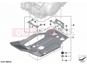 Engine underride protection aluminium - BMW Motorrad F 800 GS (0K51, 0K53) 2024