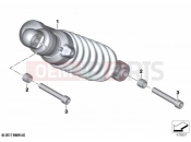 Spring strut, ESA, rear - BMW Motorrad F 800 GS (0K51, 0K53) 2024