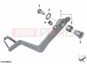 Brake pedal - BMW Motorrad F 800 GS (0K51, 0K53) 2024
