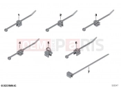 Cable tie with holder, edge clip - BMW Motorrad F 800 GS (0K51, 0K53) 2024