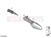 LED turn indicators front - BMW Motorrad F 800 GS (0K51, 0K53) 2024