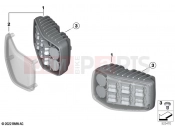 LED flashing warning lights - BMW Motorrad F 800 GS (0K51, 0K53) 2024