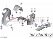 BMW Motorrad BMW 2018 C-Models C 400 GT (0C06, 0C16) Handlebar fairing | Handlebar fairing