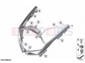 BMW Motorrad BMW 2018 C-Models C 400 GT (0C06, 0C16) Upper trim section | Upper trim section