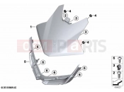 BMW Motorrad BMW 2018 C-Models C 400 GT (0C06, 0C16) Headlight cover | Headlight cover