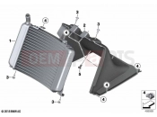 BMW Motorrad BMW 2018 C-Models C 400 GT (0C06, 0C16) Radiator | Radiator