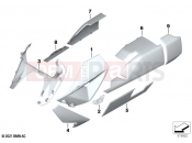 BMW Motorrad BMW 2024 C models CE04 (0C51, 0C53) Painted parts YNB5 light-white solid | Painted parts YNB5 light-white solid