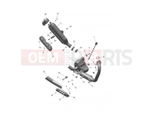 Triumph 2024 Scrambler 400 X exhaust system