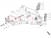 DUCATI 1996 Monster 400 EXHAUST SYSTEM » EXHAUST SYSTEM