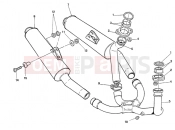 DUCATI 1996 Supersport 900 SS EXHAUST SYSTEM SUPERLIGHT » EXHAUST SYSTEM