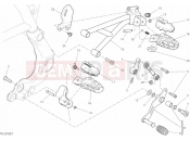 DUCATI Scrambler Desert Sled FOOTRESTS, LEFT