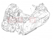 PIAGGIO Medley 200 E5+ (EU) Engine assembly