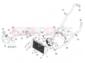 Cooling system - Piaggio MP3 530 HPE Exclusive E5+ (EU) 2024