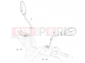 Driving mirror/s - Piaggio MP3 530 HPE Exclusive E5+ (EU) 2024