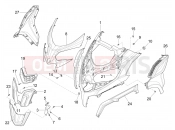 Front shield - Piaggio MP3 530 HPE Exclusive E5+ (EU) 2024