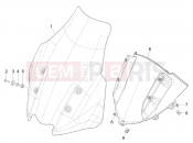 Windshield - Glass - Piaggio MP3 530 HPE Exclusive E5+ (EU) 2024