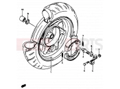 SUZUKI AP50 T (1996) (R/S/T) 43 - REAR WHEEL