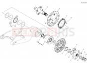 DUCATI Hypermotard 950 Rear wheel spindle