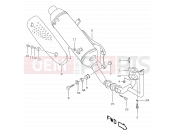 SUZUKI AY50W W (1998) Katana 7A - MUFFLER (MODEL W P04)