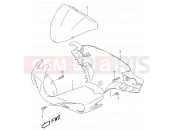 SUZUKI AY50WR Y (2000) Katana 35D - HANDLE COVER (MODEL AY50 K1)