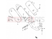 SUZUKI AY50WR K2 (2002) Katana 7B - MUFFLER (MODEL AY50 K1/K2 P39)