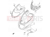 SUZUKI AY50WR K2 (2002) Katana 30A - FRONT LEG SHIELD (MODEL K2)