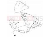 SUZUKI AY50WR K2 (2002) Katana 35C - HANDLE COVER (MODEL AY50 K1)