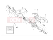 DUCATI 2008 Hypermotard 1100 S Rear wheel axle