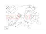 DUCATI 2008 Hypermotard 1100 S Headlight & instr. panel