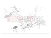 DUCATI 2008 Hypermotard 1100 S R.h. footrests