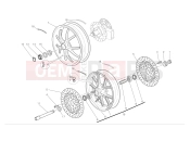 DUCATI 2008 Hypermotard 1100 S Front and rear wheels