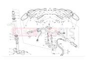 DUCATI 2008 Hypermotard 1100 S Handlebar and controls