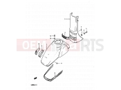 SUZUKI CS80C / CS80L D (1983) 41 - FRAME HEAD COVER - FRONT FENDER