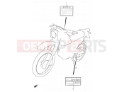SUZUKI DF125E Y (2000) 38 - LABEL