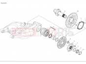 DUCATI Multistrada V4 Pikes Peak Rear wheel spindle