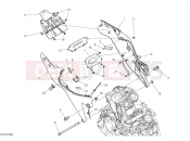 DUCATI Monster SP Rear frame components