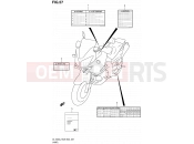 SUZUKI DL1000 L2 (2012) V-Strom (E03,E28,E33) 57 - LABEL (DL1000L2 E28)
