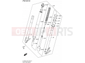 SUZUKI DL1000A L5 (2015) V-Strom (E03,E28,E33) 521A - FRONT FORK DAMPER