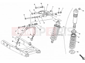 DUCATI 1994 Monster 600 REAR SHOCK ABSORBER » SWING ARM