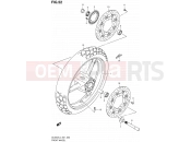 SUZUKI DL650A L4 (2014) V-Strom (E21) 52 - FRONT WHEEL