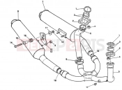 DUCATI 1994 Supersport 750 SS EXHAUST SYSTEM » EXHAUST SYSTEM