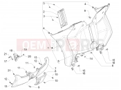 PIAGGIO MP3 500 MAXI Sport - Business - Advanced Front glove-box - Knee-guard panel