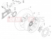 PIAGGIO MP3 500 MAXI Sport - Business - Advanced Rear wheel